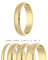 Treuheld® Ring aus 925 Sterling Silber - Gold - Ringgröße 54 - Breite 3mm - Damen & Herren - glänzend - Freundschaftsring Verlobungsring Ehering