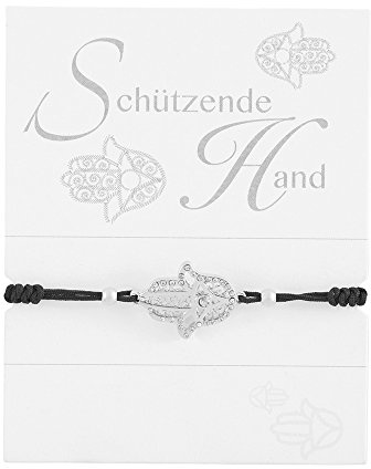 Geknüpftes Armband Schützende Hand