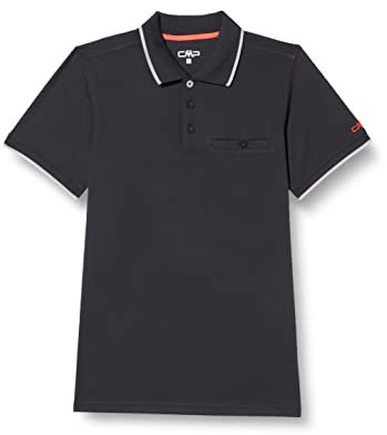 CMP Herren Polo 3T60137N, Antracite/Grey, 58, 3T60137N