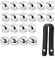 Radschraubenkappen Auto Radschraube Mutter Abdeckung 20 stücke 17mm Universal Abdeckungen Kappen Hub Schraube Schutz Diebstahl Abdeckkappe Nut Deckt Verriegelung Radmuttern