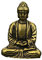 Sharplace Messing Buddha Figur Statue Deko Garten Buddha Figur Statue Skulptur Garten Dekor Zubehör, A