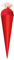 ROTH Bastel-Schultüte rot - 35 cm rund - mit rotem Tüllverschluss