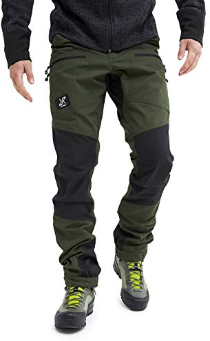 RevolutionRace Herren Nordwand Pro Pants, Hose zum Wandern und für viele Outdoor-Aktivitäten, Forest Green, S