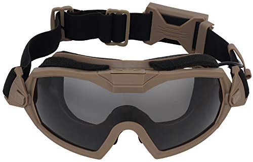 Lejie Airsoft Brille, Taktische Schutzbrille Anti-Fog-Militärbrille mit Lüftersystem für Paintball Reiten Schießen Jagen Radfahren Motorrad