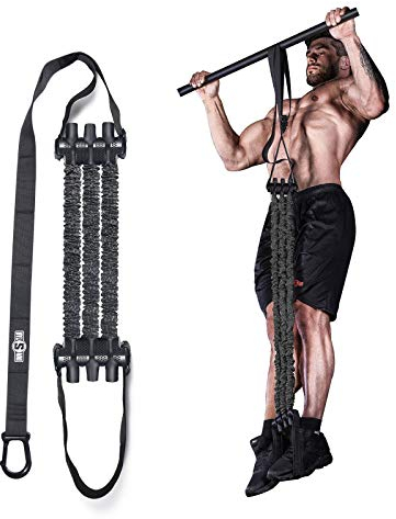 Innstar Pull Up Assistance Bands, 3 Heavy-Duty Adjustable Pull Up Bands Set, Pull Up Bands Assistance Bands for enhanced strength training - Patent (Black 165lbs adjustable resistance)