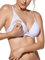 SELENE Alba Reggiseno per Allattamento in Microfibra Senza Ferretto e con Coppe Imbottite con Fodera in Cotone (6C, Bianco)