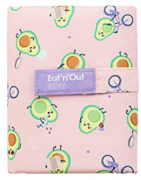 Roll'eat ® - Mr. Wonderful | Bolsa Térmica Impermeable Convertible en Mantel, Reutilizable y Ecológica sin BPA con Cremallera, para el Colegio, Excursiones y Viajes, Color Avocado - Eat'n'out Mini