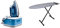 Braun CareStyle Compact Pro IS 2565 BL Dampfbügelstation inkl CareStyle Bügeltisch IB3001 BK - Dampfbügeleisen mit FreeGlide 3D Bügelsohle, Vertikaldampf, 2400 W, großer 1,5 l Wassertank, Blau