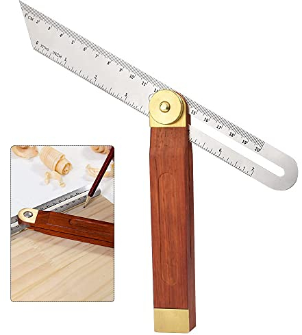 Squadrette da Carpenteri, Squadra da Falegname, Falsa Squadra Regolabile,per Lavori Artigianali Falegnameria Architetto Ingegnere