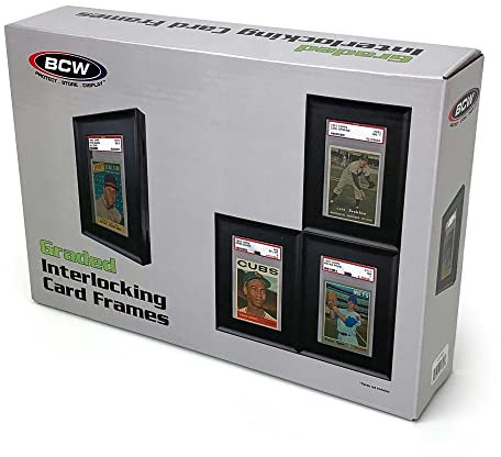 BCW Schwarzer ineinandergreifender Kartenrahmen – 4 Stück