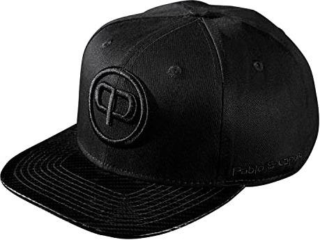 Pablo & Capone Snapback Cap - Black & Black Carbon | Schwarze Snapback Cap mit Carbon-Optik Schirm