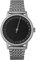 slow Round 19 - All Silver Metal, Black Dial