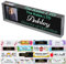 Placas de nombre de escritorio para oficina, placas de nombre acrílicas personalizadas para escritorios, decoración de agradecimiento transparente (8 x 2.5 pulgadas)