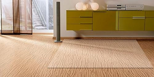 Transparent Boden Matte Vinyl-Bodenbelag, PVC-Schutz, Rutschfester Kunststoff-Teppich For Fliesen, Hartholzböden, Niedriger Flor, Wasserdichte, Langlebige, Waschbare Matte For Badezimmer, Waschküche (