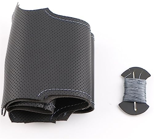 Lenkradbezug Auto Für Opel Für Astra Für G/H Für Zafira Für A 1998-2007 Maßgeschneiderte Auto Lenkrad Abdeckung Auto-Lenkradbezug (Farbe : Gray thread)