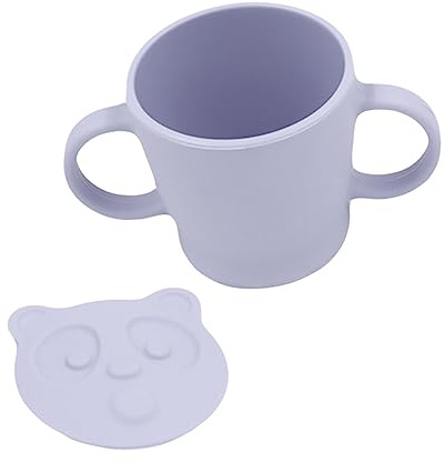 SAFIGLE 1pc Baby Learning Cup Drinking Skills Cup Toddler with Handle Baby Silicone Training Cute Toddler Learning with Handles School Supplies Food Grade Child Silica Gel