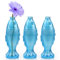BIMUYI Botella con forma de pez, jarra de pescado con tapón de madera, jarrón decorativo de flores, paquete de 3, capacidad de 500 ml