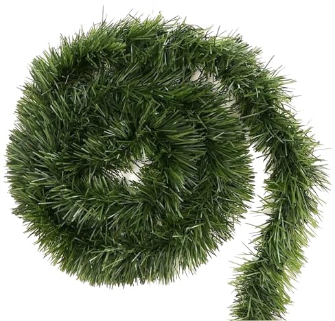 3X 10 Meter Grüne Weihnachtsgirlande, 10 Meter lang: Künstliche Dekogirlande - für die Festliche Dekoration zu Weihnachten