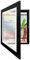 WLLKIY Kinder-Kunstrahmen, Magnetisch, Vorne Offen, Veränderbar, Kinderrahmen for Fotos, Zeichnungen, Gemälde, Bilder Multifunktional(Black Frame,8.5X11in 21.6X28cm)