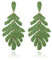 RUOFFETA Boucles d'oreilles pendantes en forme de feuille de palmier en raphia, colorées, faites à la main, en rotin, pour l'été, la plage tropicale, Rotin, Pas de gemme