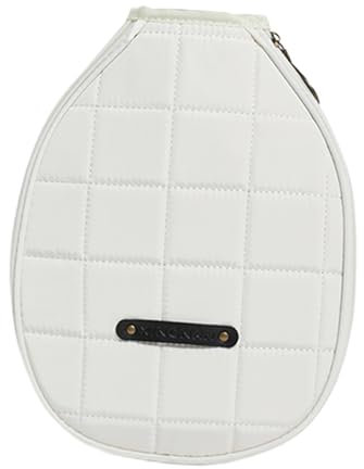 Borsa per Racchetta Borsa a Tracolla Forniture Borsa da Tennis Multifunzionale Custodia per Racchetta da Pickleball Protezione per Racchetta per Allen, Bianco