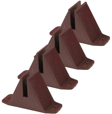 CANIGHT Suministros para Cercas 4 Piezas De Base De Plástico para Cercas Soporte para Cercas De Estacas De Jardín