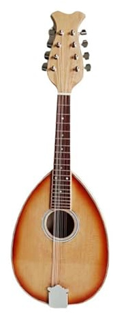 Instrument De Mandoline Professionnel Mandoline Triple En Forme De Gourde Instrument À Huit Cordes Avec Boîte En Cuir Cordes En Acier À 8 Fils(A)