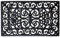 Pro Home Rubber Door Mat Large Heavy Duty Non Slip Decorative Doormat Outdoor Front Door Dirt Scraper Mats Wrought Iron Effect Anti-Fatigue Rubber Mat With Drainage Holes 45x75cm (Pack-1)