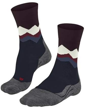 FALKE Damen Wandersocken TK2 Explore W So Wolle Funktionsmaterial antiblasen dick 1 Paar, Blau Limoges 6117-O Crest, 39-40