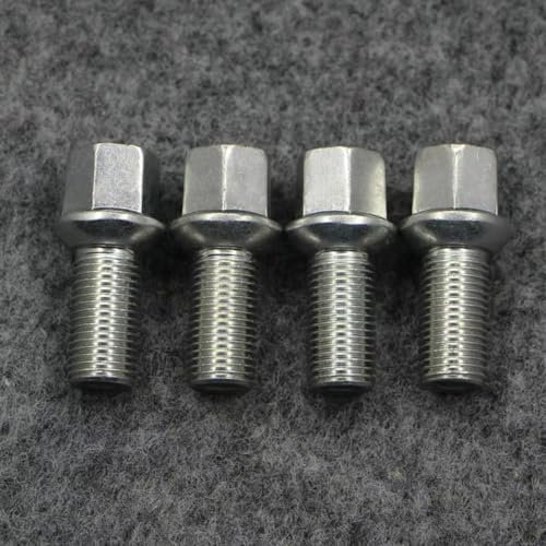 Radmuttern Kompatibel Mit VW Für Golf Für 6 4 Stück Radnabe Reifenschraube Bolzen Lange Stahlösenschrauben Reifenbolzen Autozubehör Autoreifenschrauben Radmutter