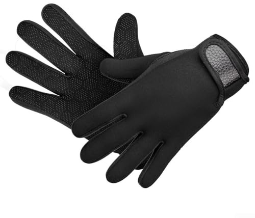 Neoprenanzug-Handschuh, Thermo-Handschuhe, 1,5 mm, zum Tauchen, zum Angeln, mit rutschfesten und kratzfesten Eigenschaften