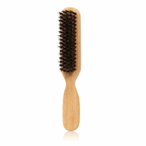 Bartpflege-Set für Herren – Wildschweinhaarpinsel, Schnurrbart-Glätteisen | Professionelles Bart-Styling-Werkzeug-Set, Haarbürste für Gesichtspflege