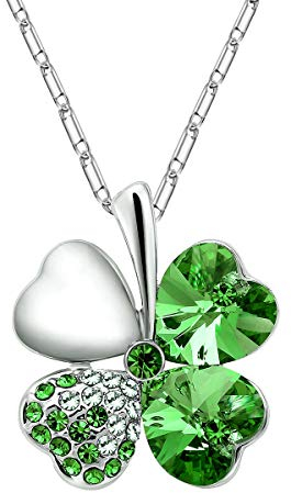 Mecool Collier Trèfle à Quatre Feuilles Femme