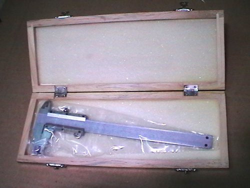 Messschieber aus Stahl, professionell, 0-150 mm, mit festem Etui