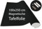 Cuadros Lifestyle Tafelfolie 100 x 250 cm | Magnetisch und selbstklebend - Vinyl- Kreidefolie | Magnettafel | inkl. Kreide + Neodym-Magnete | Tafel 100x250 cm Schwarz