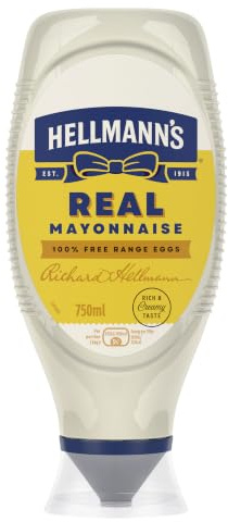 Hellmann's Real Squeezy Mayonnaise 750ml | 100 % free-range egg