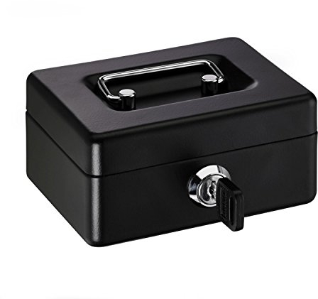 ALCO-Albert 850-11 Mini Box, Kinderkassette mit Schlitz, 125 x 95 x 60 mm, schwarz