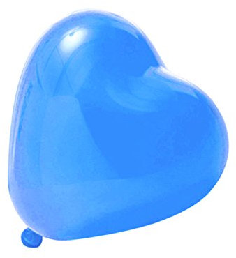 logei® 100St Herz-Luftballons Liebe Herz Luftballons Herzballons Ballons Deko für Valentinstag, Verlobung, Hochzeit, Blau