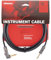 D’Addario Accessories Custom Series Circuit Breaker Guitar Cable - Latching Kill Switch Instrument Cable with ¼ Inch Ends - On/Off Switch for Silent Instrument Changes - Right Angle, 10 feet