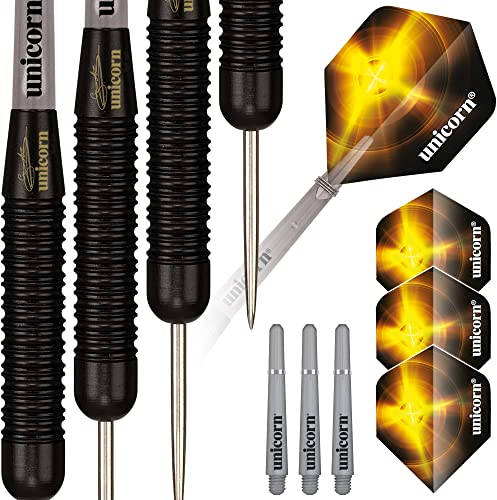 Unicorn Black Brass Gary Anderson Steel Dart, 25g
