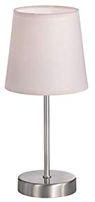WOFI Tischleuchte 1-flammig, Metall, Schirm (Matt): Rosa, 32