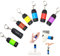 Cussity Small Torch, 7 Packs USB Mini Keyring Torch Rechargeable, Colorful Kids Torches for Camping/Hiking Outdoor Gifts, Waterproof Pockets Torch Flashlight for Backpack/Belt