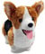 VACHICHI Lebensechte Stofftiere Englische Bulldogge Realistische Plüschtiere Plüschtiere Hund Welpe, 30,5 cm (dreifarbige Corgi)