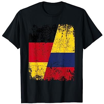 KOLUMBIEN DEUTSCHLAND Flagge | Damen Herren Kinder Kolumbien T-Shirt
