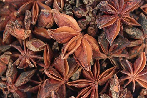 50 g – 100% nur ganzer Sternanis für Weihnachtsbaumschmuck, Ornamente, Girlanden, Kränze.