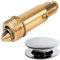 Espiga de recambio para el desagüe pop up, 1 pieza, H 58 mm x 28 mm tornillo de latón, con muelle fuerte, tornillo de recambio tapón pop up, pieza de recambio para la válvula de desagüe POP UP pop-up