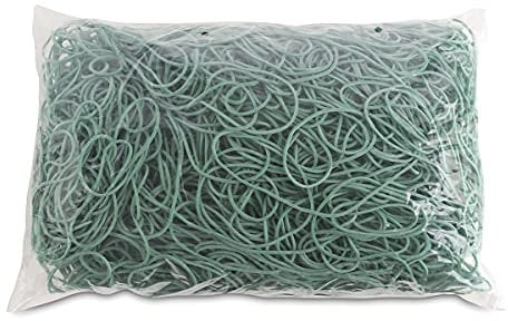 OFFICE PRODUCTS Gummibander Durchmesser: 100mm Farbe: Grün/Gewicht: 1000g - 1 kg/Haushaltsgummi Gummiringe Gummi/Kautschuk 60% / Gummis für Zuhause Büro Schule