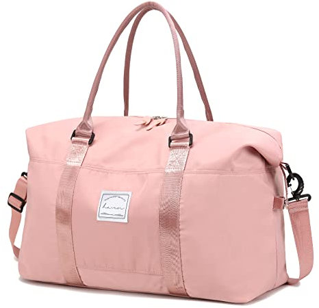Borsone da Viaggio Borsone Palestra Donne, Grande impermeabile Borsa da Viaggo Donna Weekend Borsa Palestra con tasca bagnata