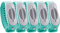 Cleanbrace Desinfektionsarmband 5er-Pack (Grün) | Handdesinfektion für unterwegs | inklusive Refiller
