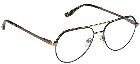 Edison & King Lesebrille Eternity - Brille mit Pilotenform und Premiumgläsern - entspiegelt und gehärtet (Copper, +1,00 dpt)